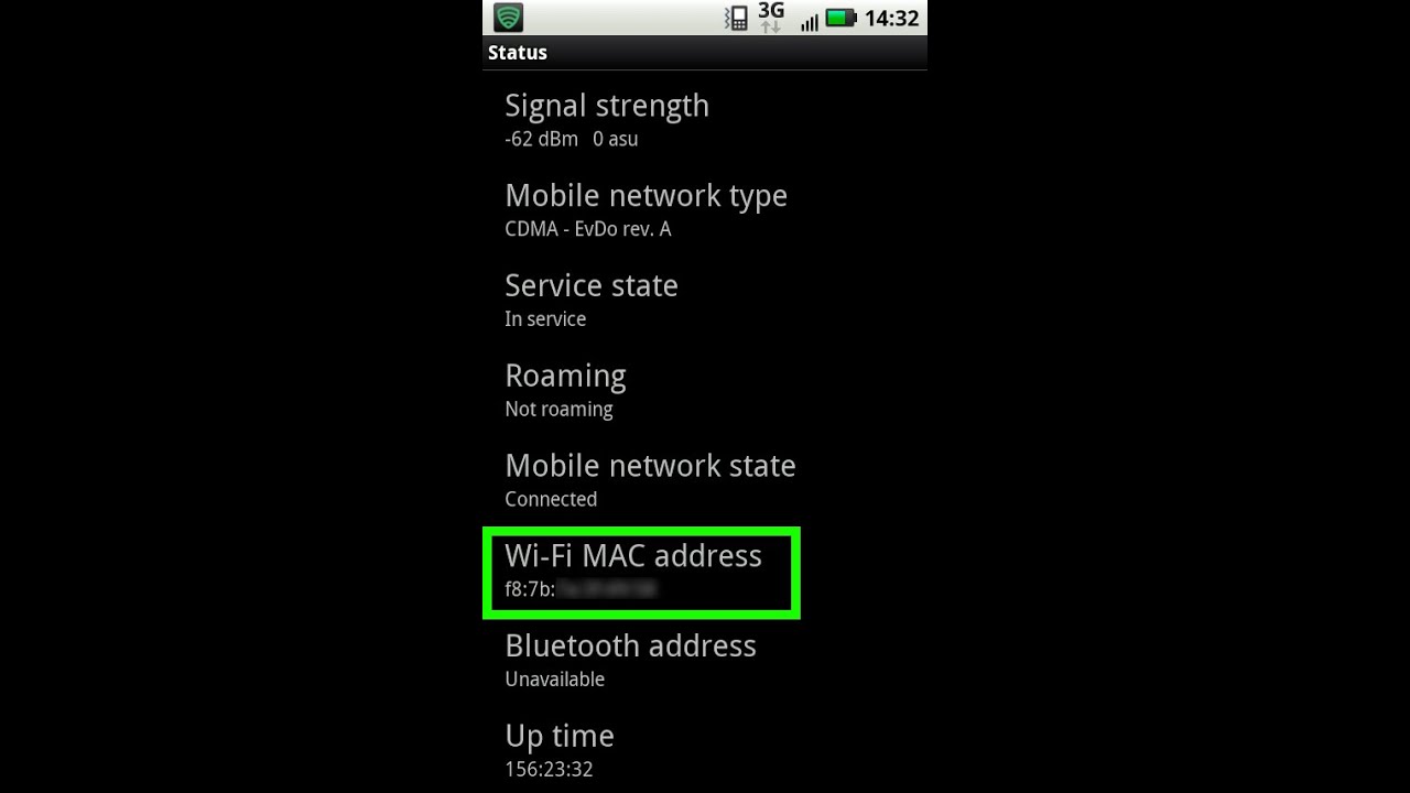 Mac address android phone wifi